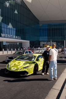 Lamborghini on display at a DRVN event