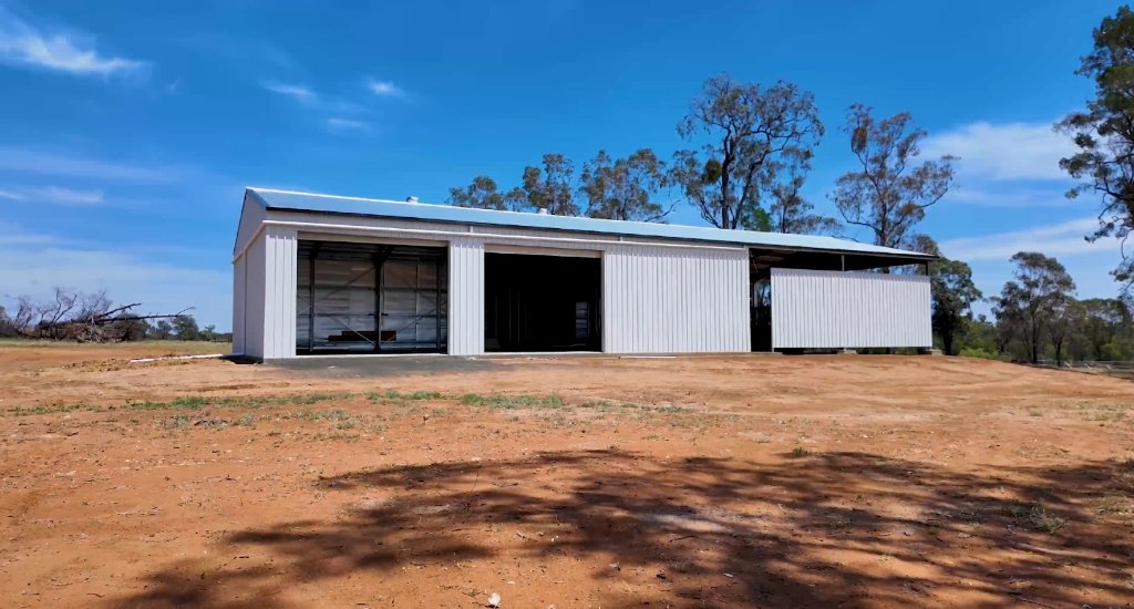 Rural Shed with Awning Roma Murray Builders Rural Shed with Awning Maranoa Region QLD