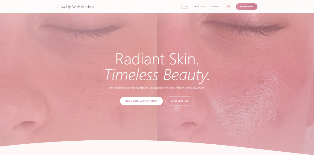 Glow.Up.With.Marissa — Website by Buehler Web Design LLC