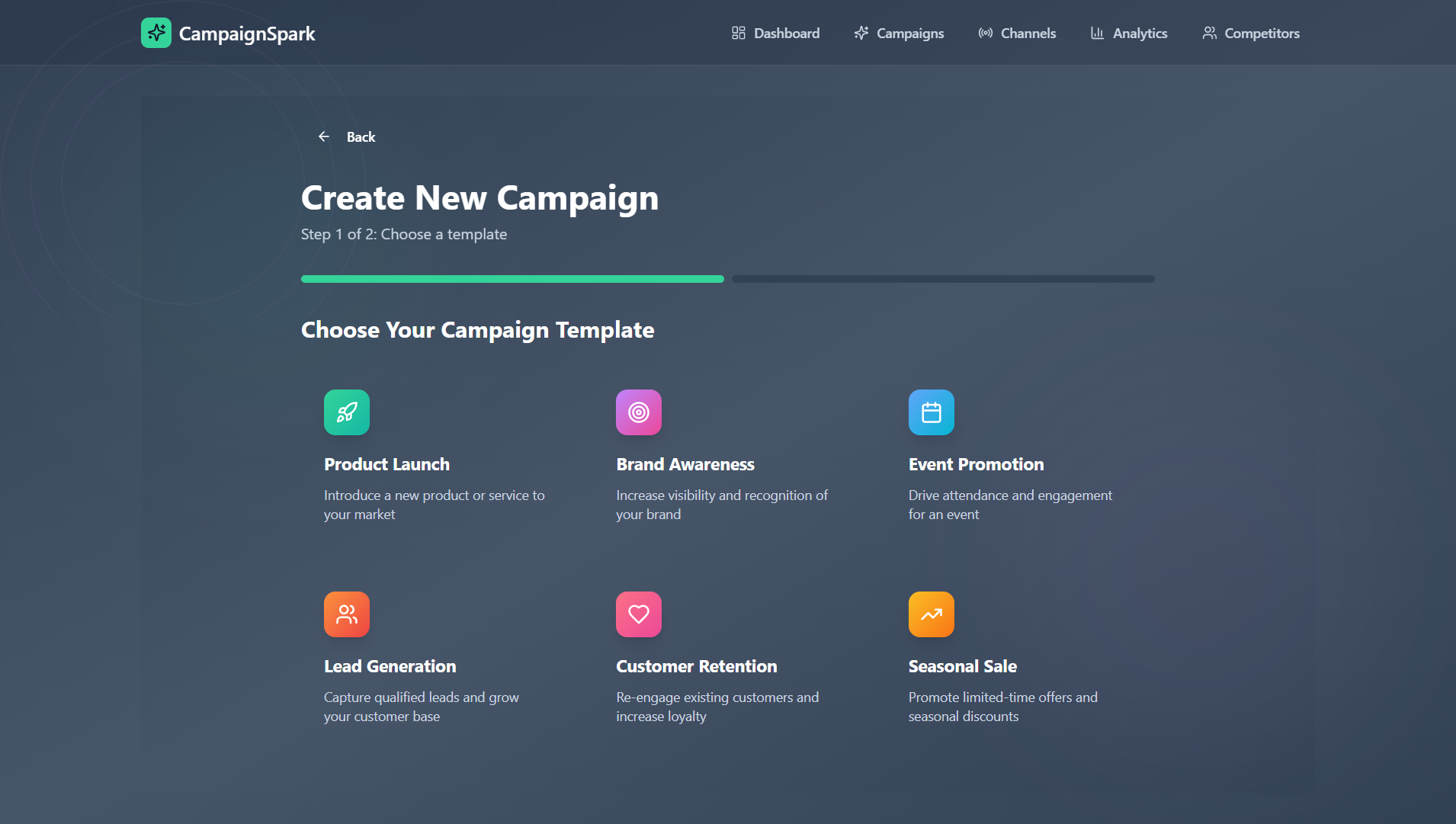 CampaignSpark template preview