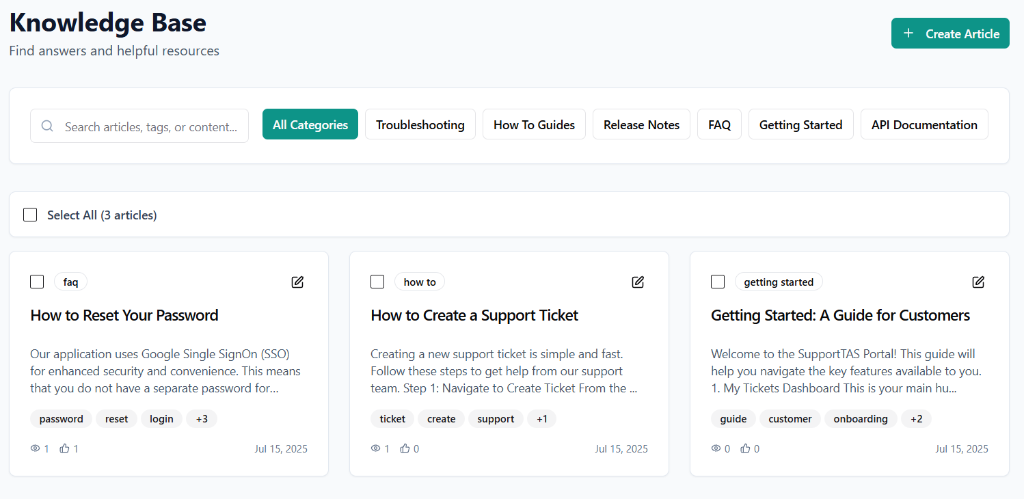 SupportTAS screenshot 2