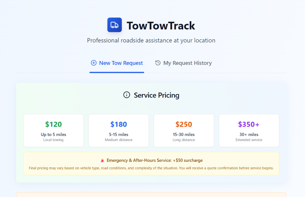 TowTowTrack screenshot 1