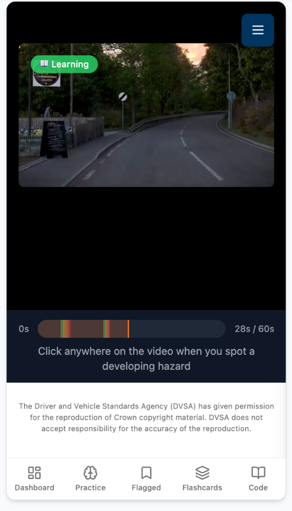 Hazard Perception - Video Player