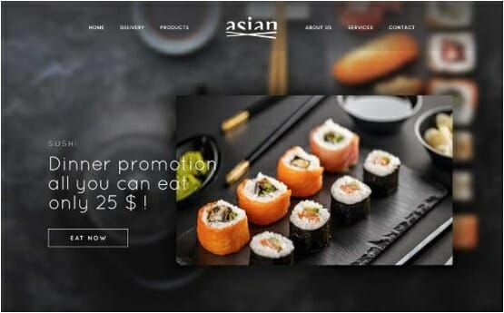 Pub bar website design drinks events