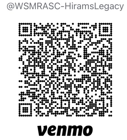 Venmo QR Code - @WSMRASC-HiramsLegacy