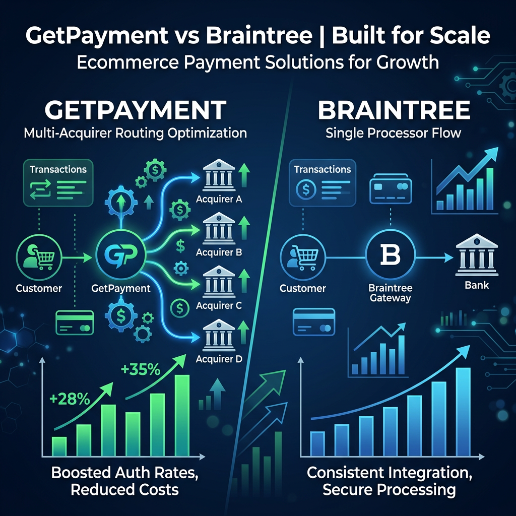 GetPayment vs Braintree for Scale: Which Payment Strategy Wins for Growing Ecommerce Businesses?