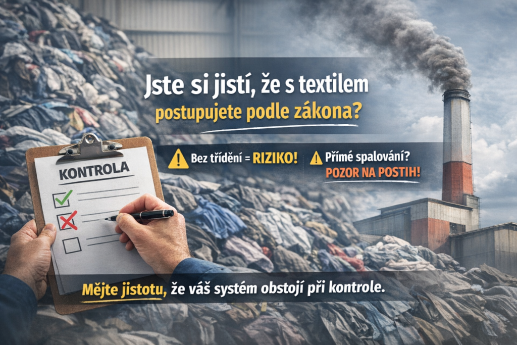Mějte jistotu, že při nakládání s textilem neporušujete zákon