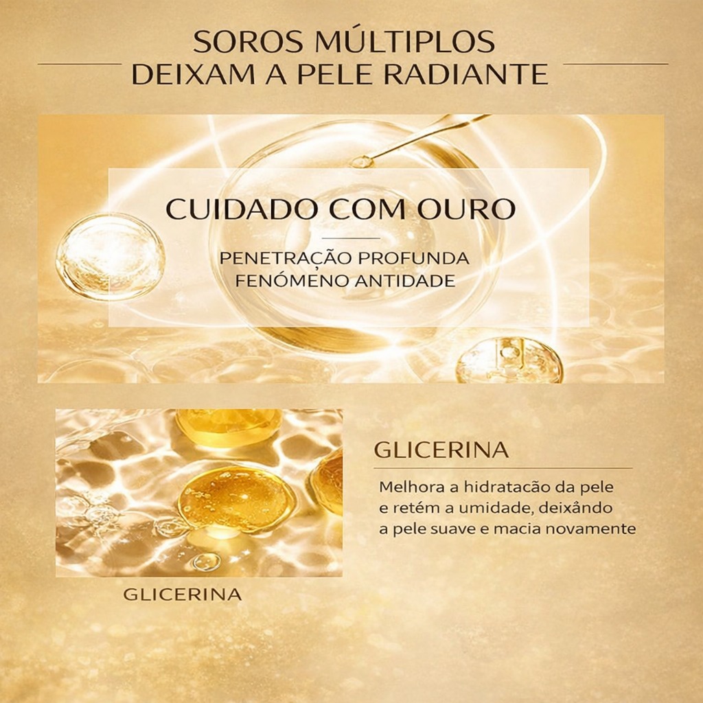 Sérum de Ouro 24K - Múltiplos soros