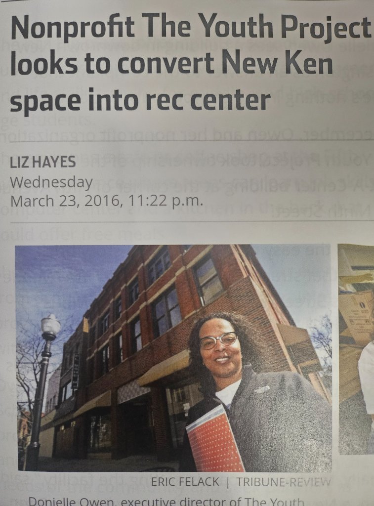 The Youth Project — converting New Kensington space to rec center