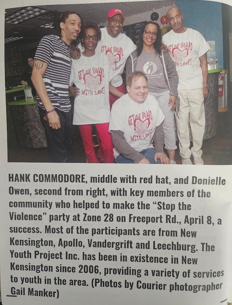 Hank Commodore & team — Stop the Violence party at Zone 28