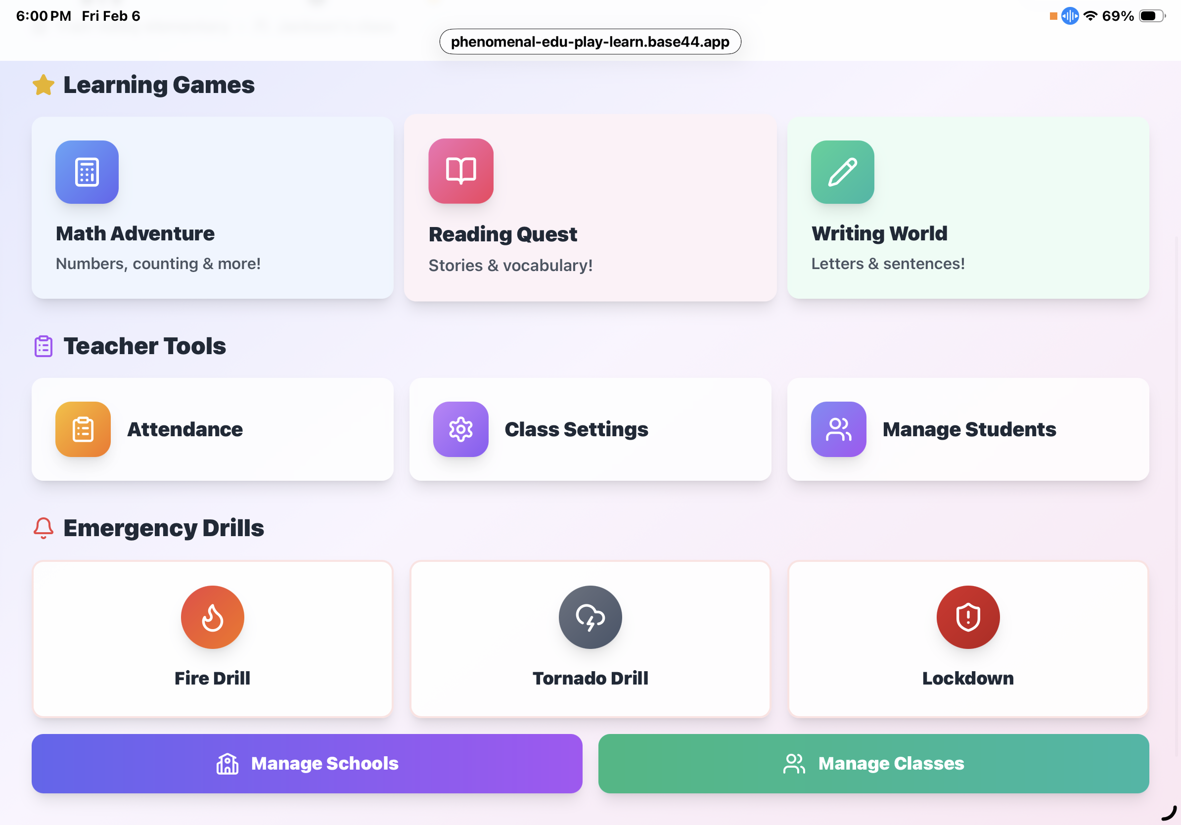 EduPlay template preview