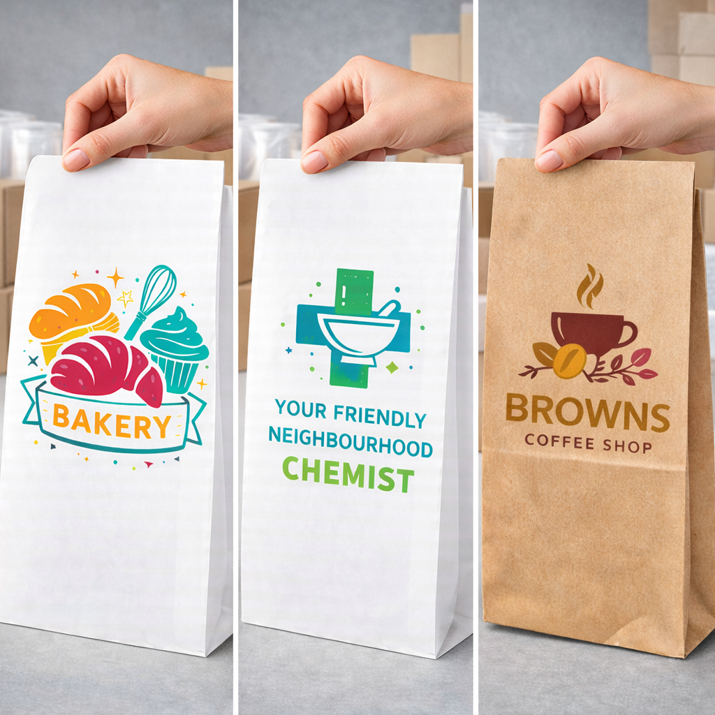 Plain or printed Paper Bags