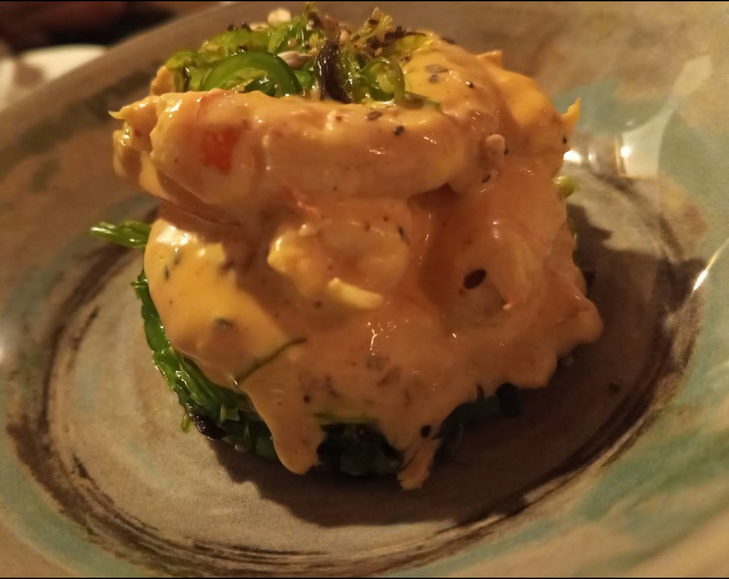 Langostinos Kimchi