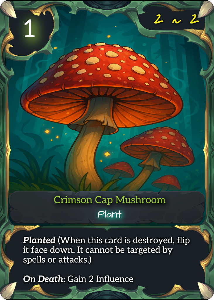 Crimson Cap Mushroom