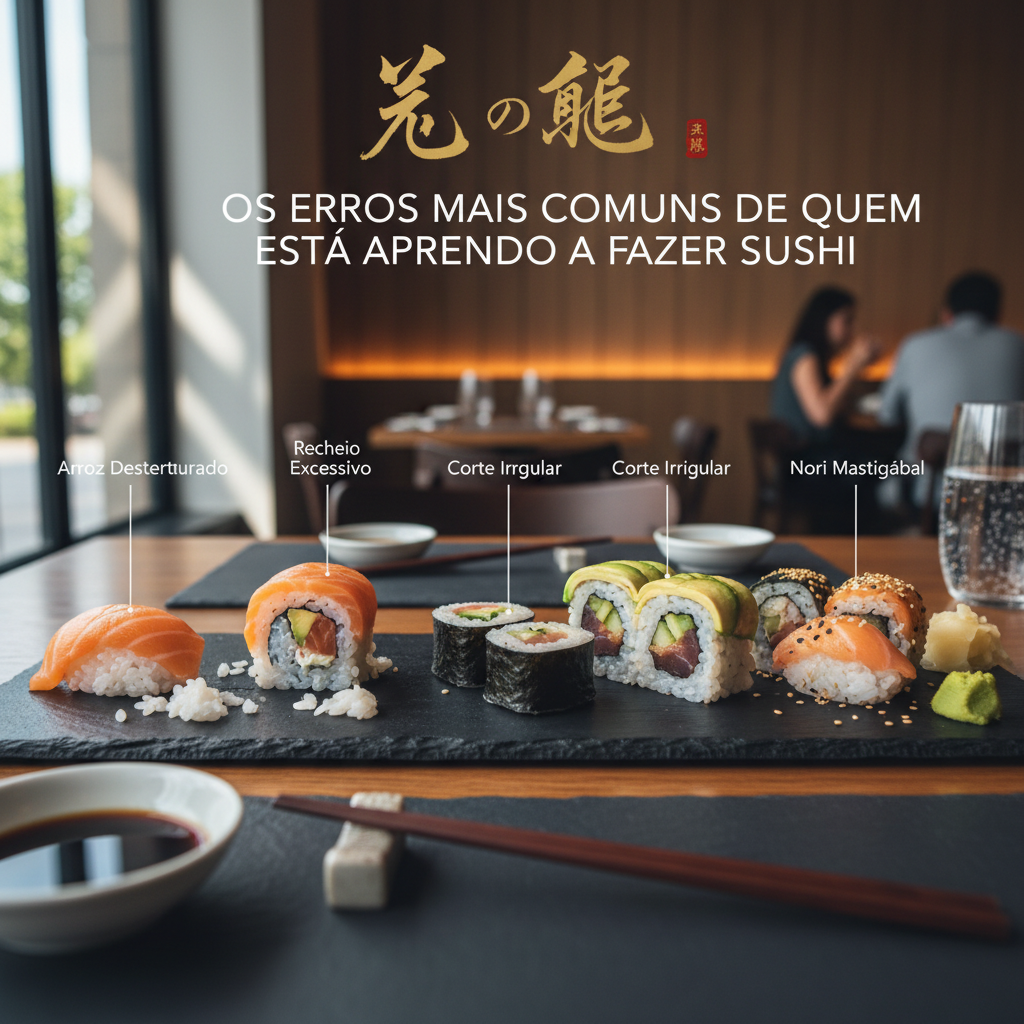Os Erros Mais Comuns de Quem Está Aprendendo a Fazer Sushi