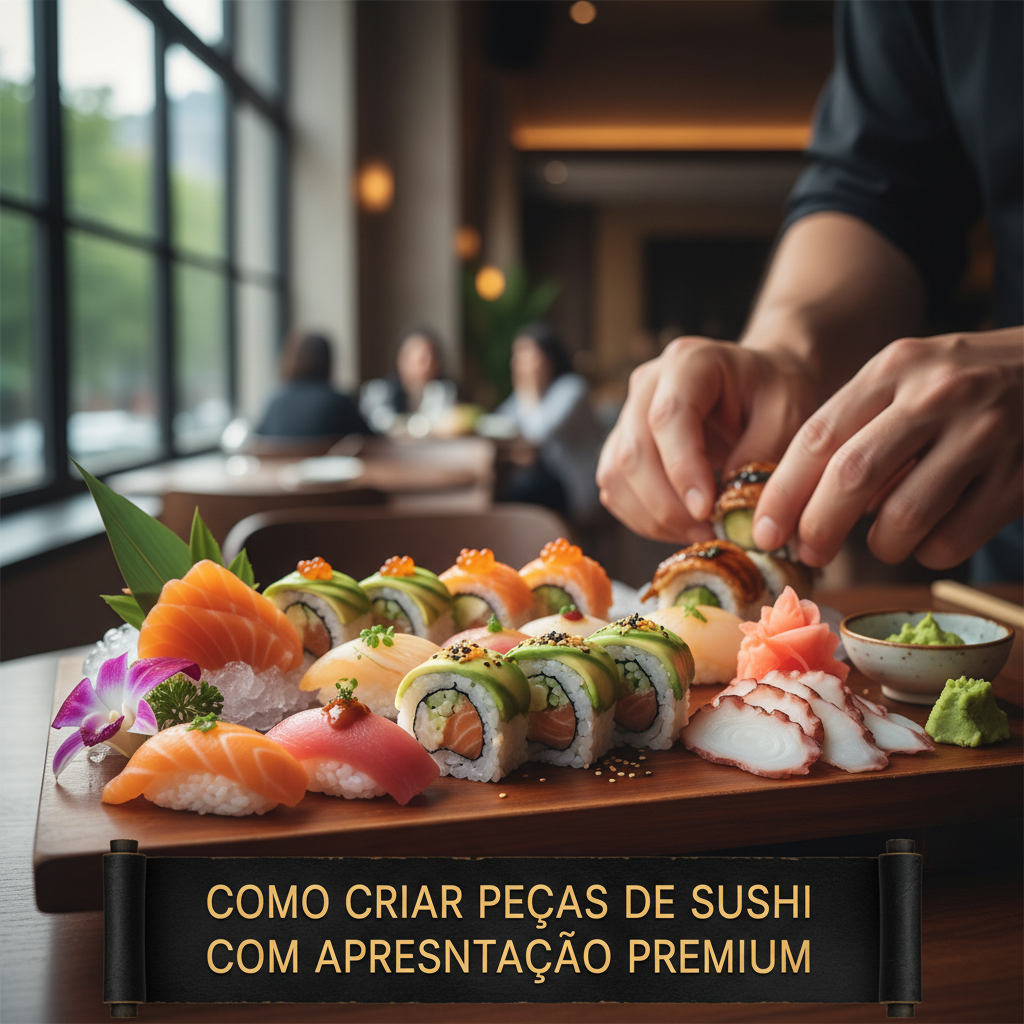 Como Criar Peças de Sushi com Apresentação Premium