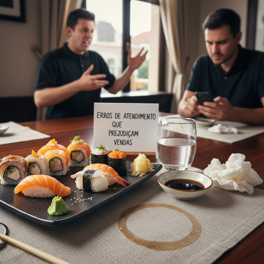 Erros de Atendimento que Podem Prejudicar as Vendas no Sushi Bar