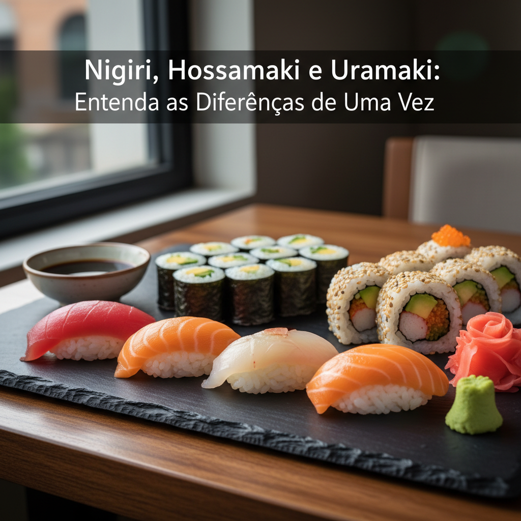Nigiri, Hossomaki e Uramaki: Entenda as Diferenças de Uma Vez
