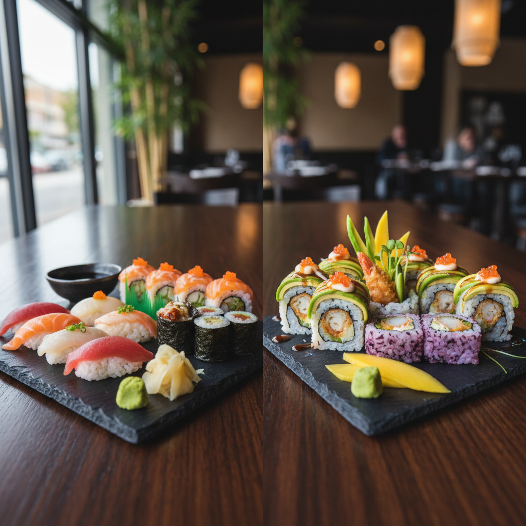 Diferença Entre Sushi Tradicional e Sushi Contemporâneo