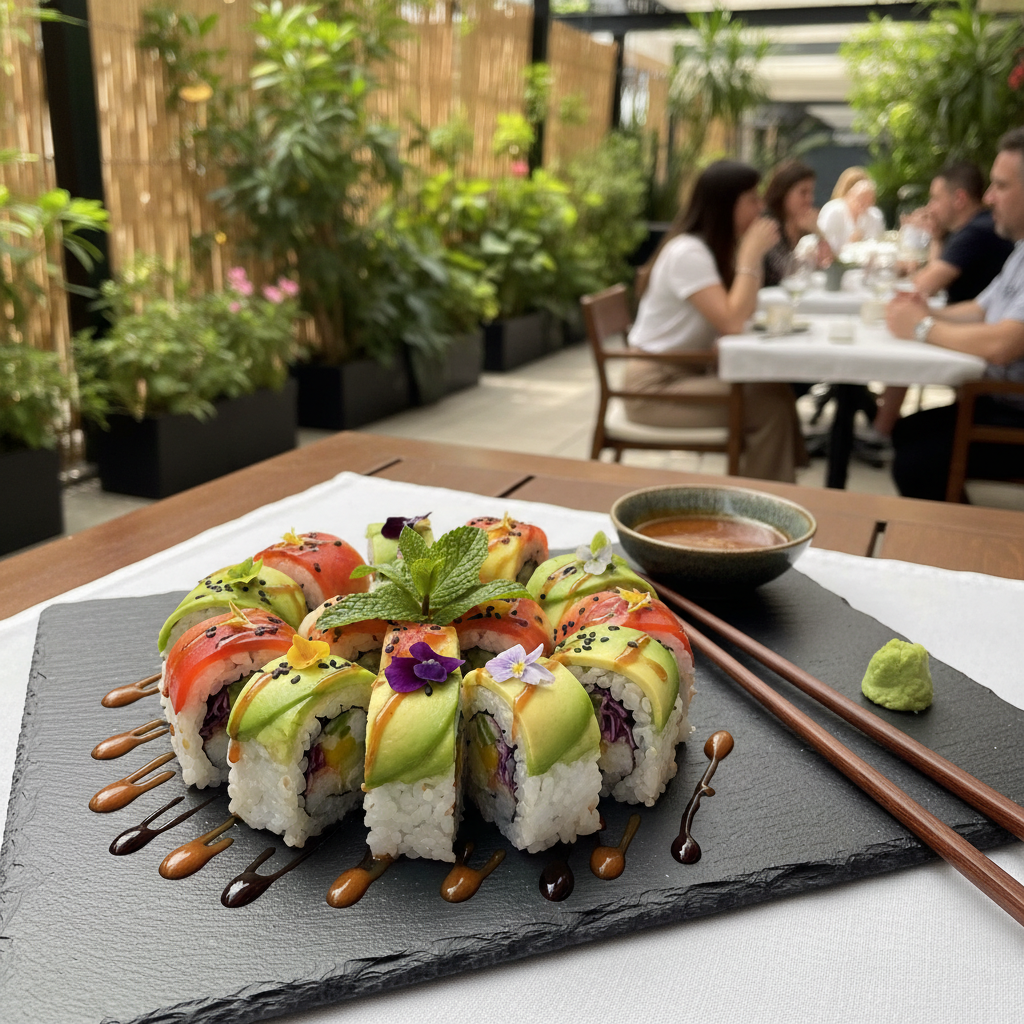Receitas de Sushi Vegano para o veraão
