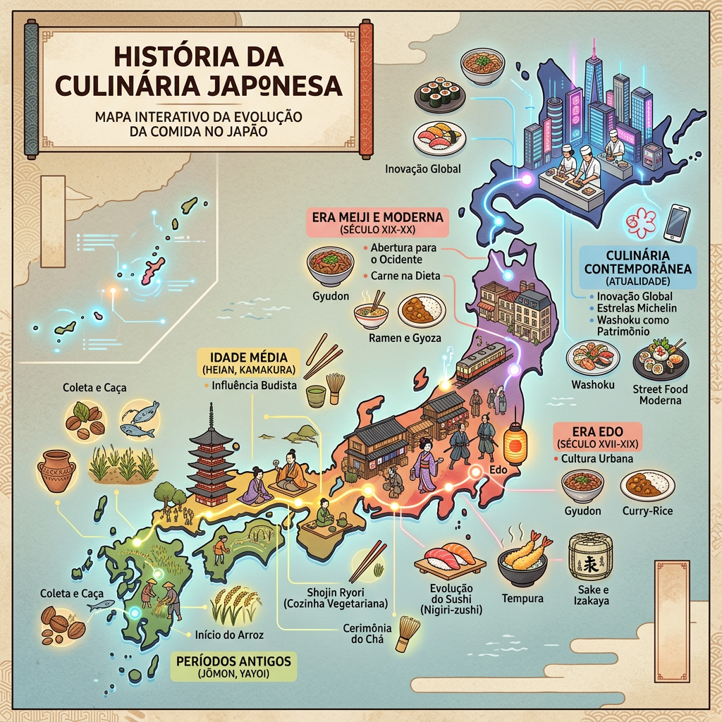 História da Culinária Japonesa