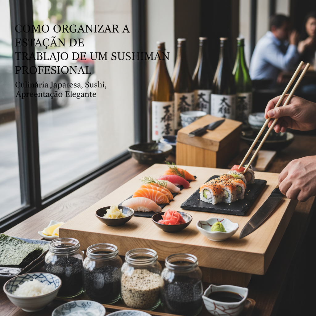 Como Organizar a Estação de Trabalho de um Sushiman Profissional