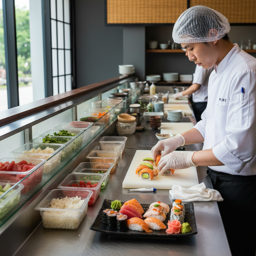 Higiene e Segurança Alimentar na Preparação de Sushi