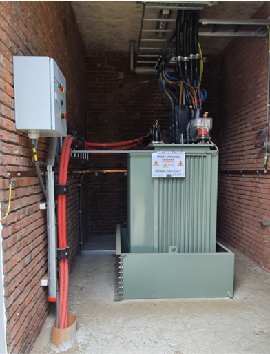 Installeren nieuwe transformator 630kVA