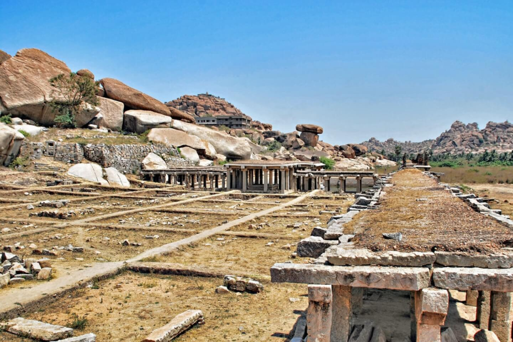 Ancient Bazaar Ruins, Hampi