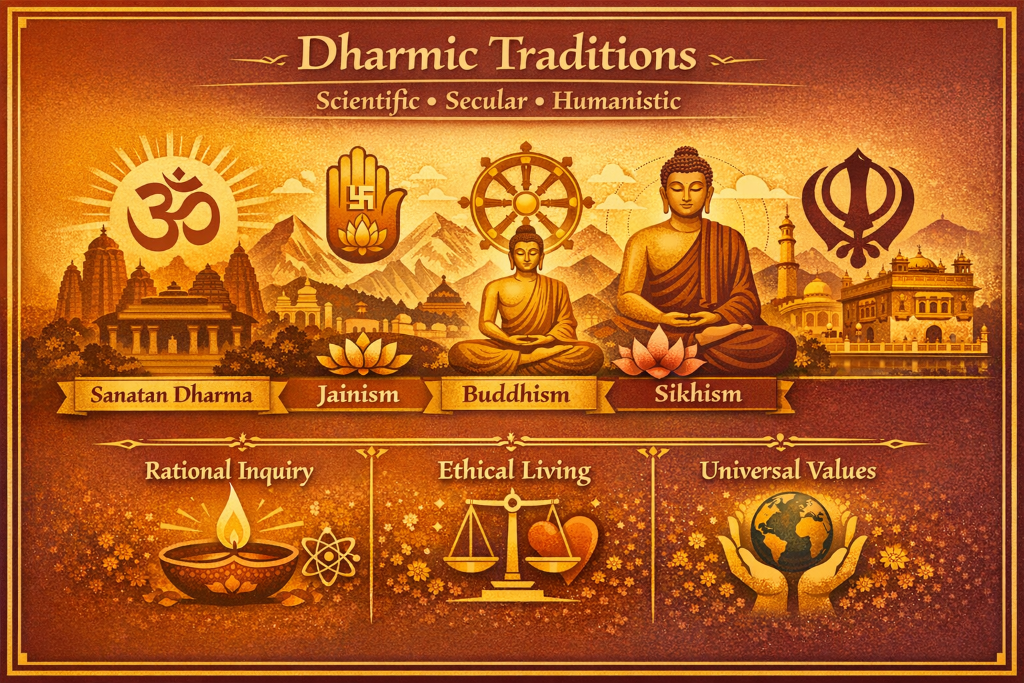 Dharmic Traditions - Scientific, Secular, Humanistic
