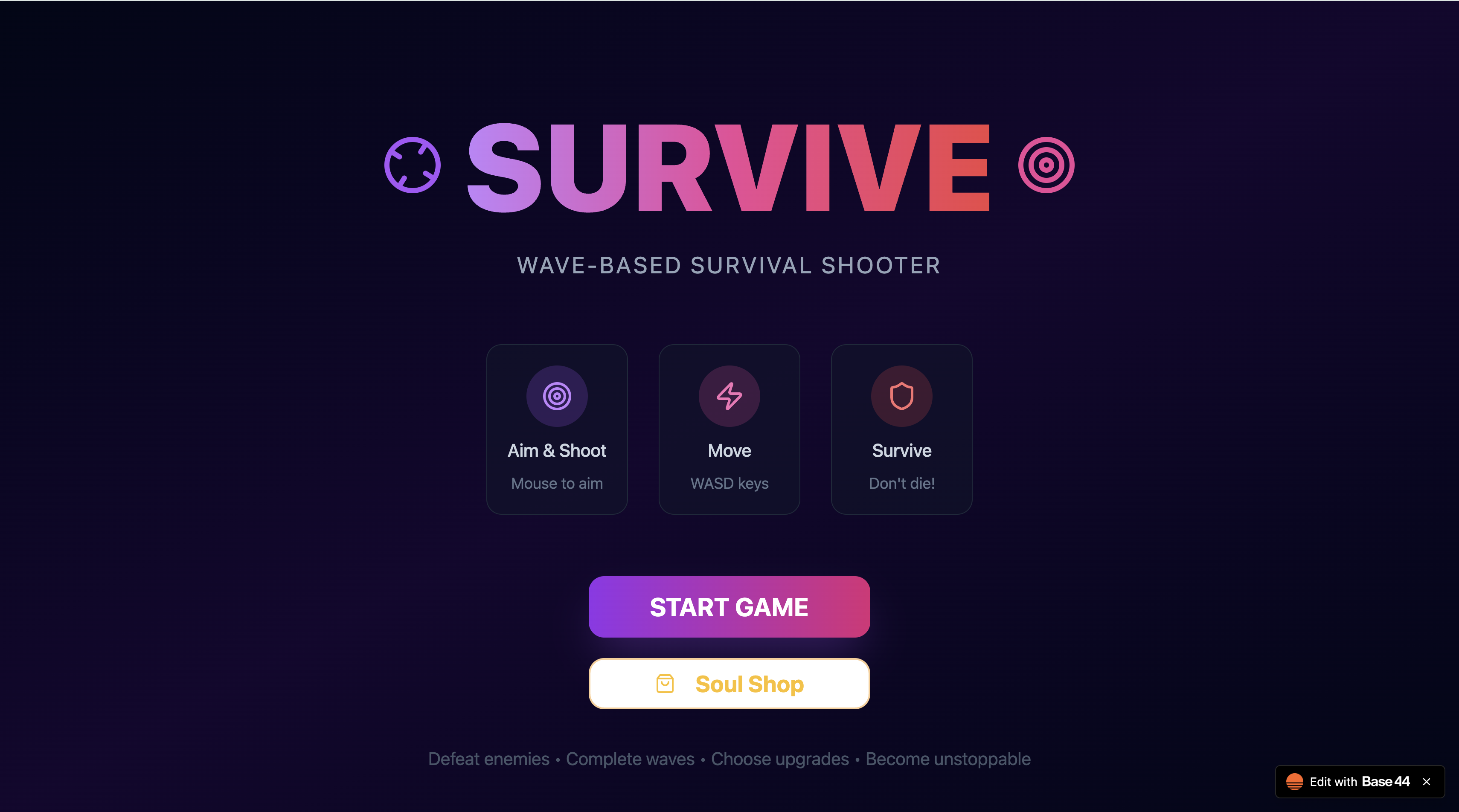 EPIC Wave Survival template preview