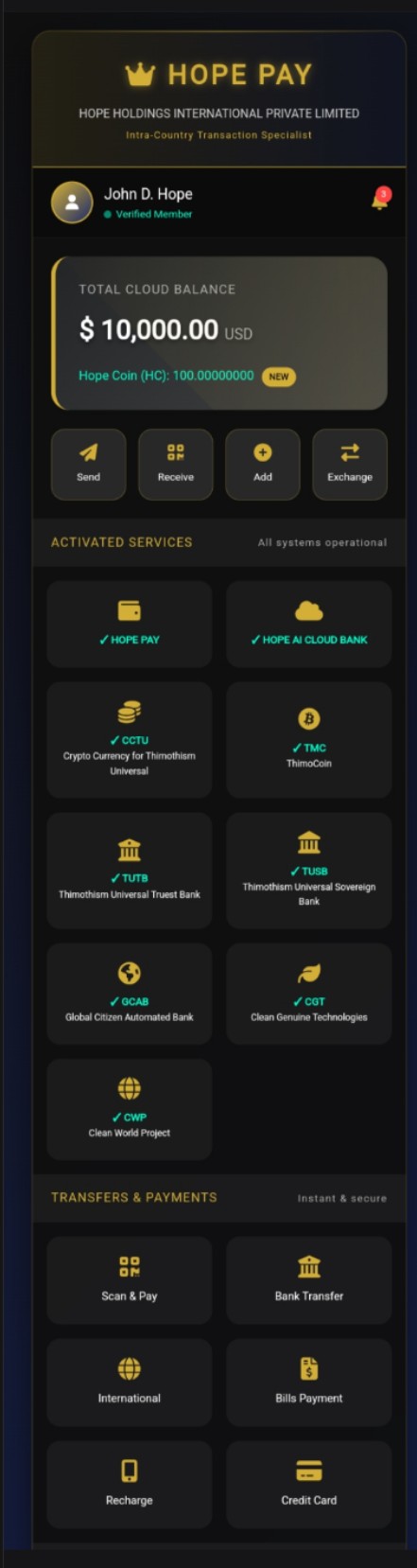 HOPE PAY PRO template preview
