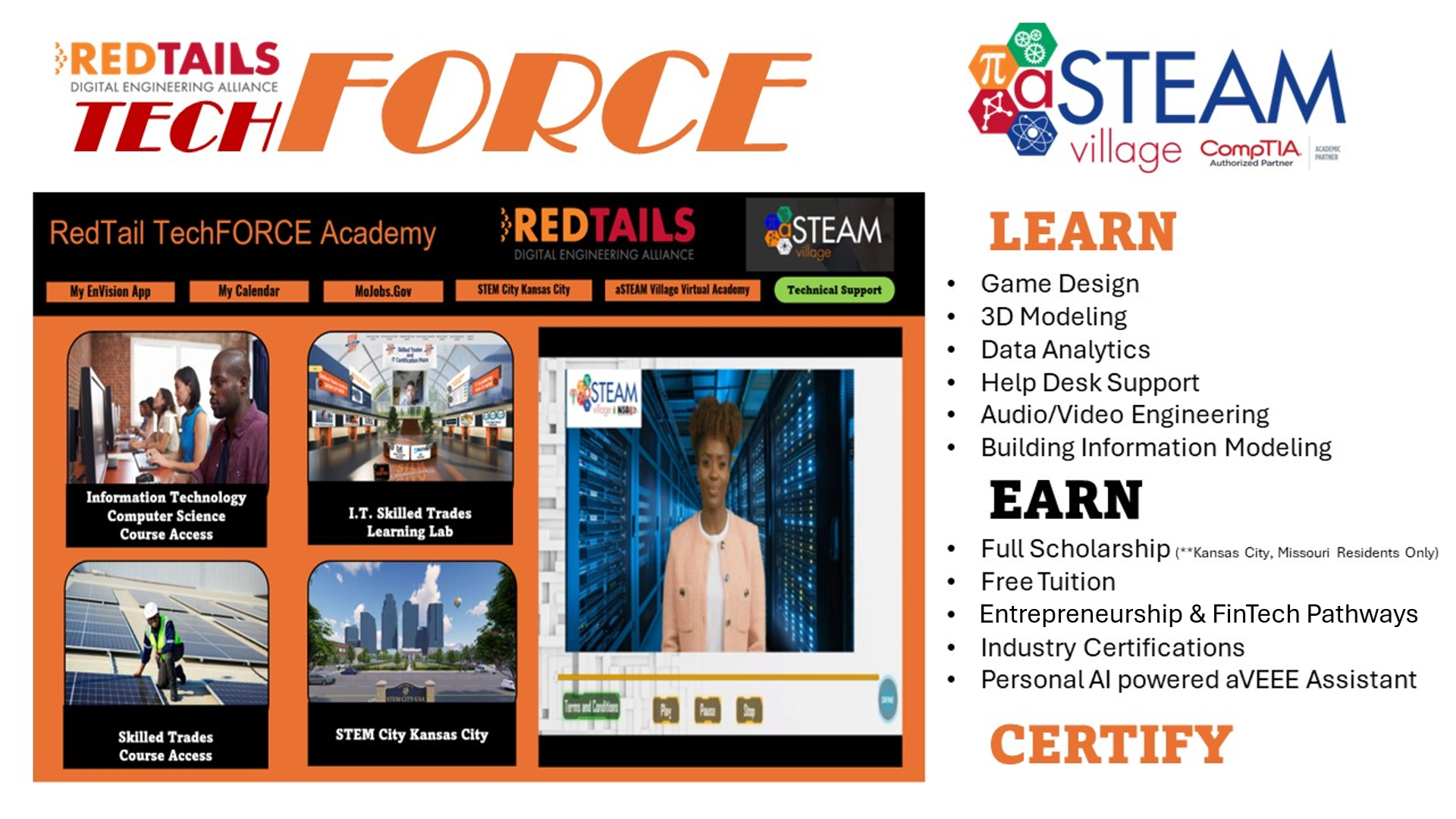 RedTails TechFORCE Initiative template preview