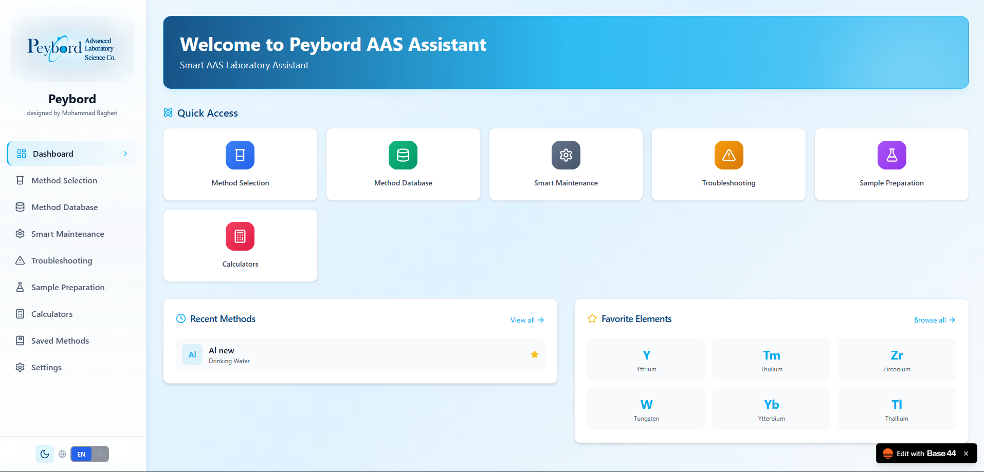 Peybord Smart AAS Assistant template preview