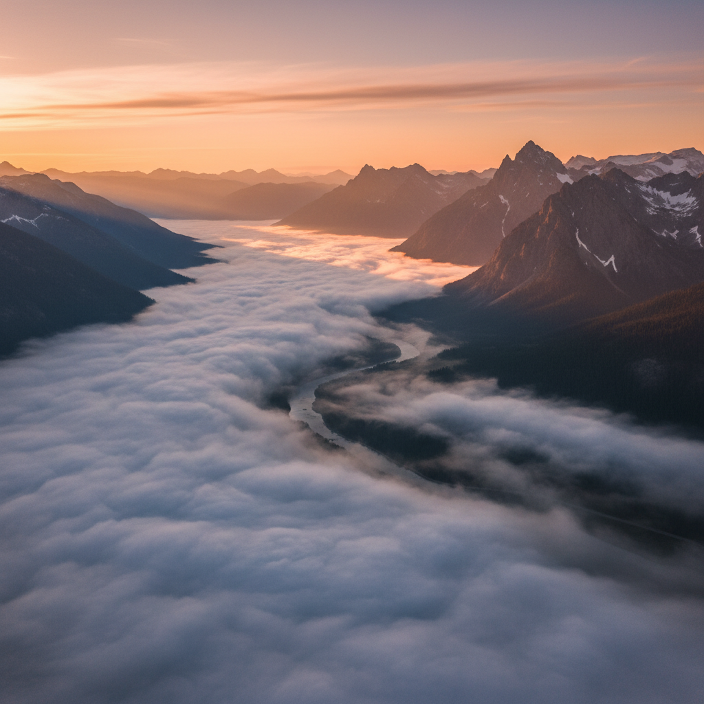 mountain fog valley