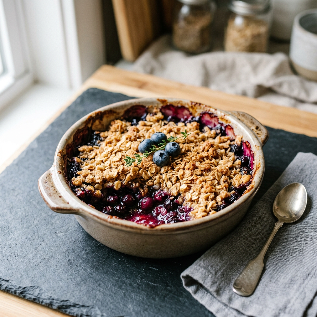 Blueberry Crisp (cinnamon)