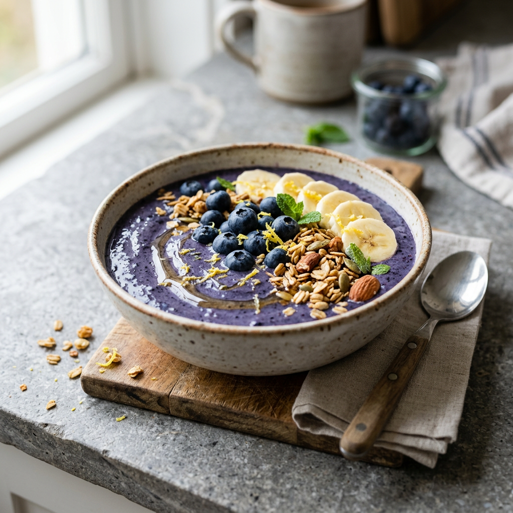 Blueberry-Lemon Smoothie Bowl