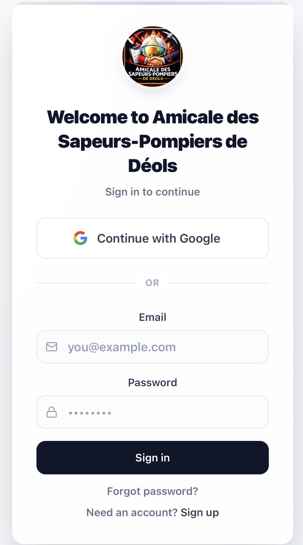 AmicaleGestion  template preview