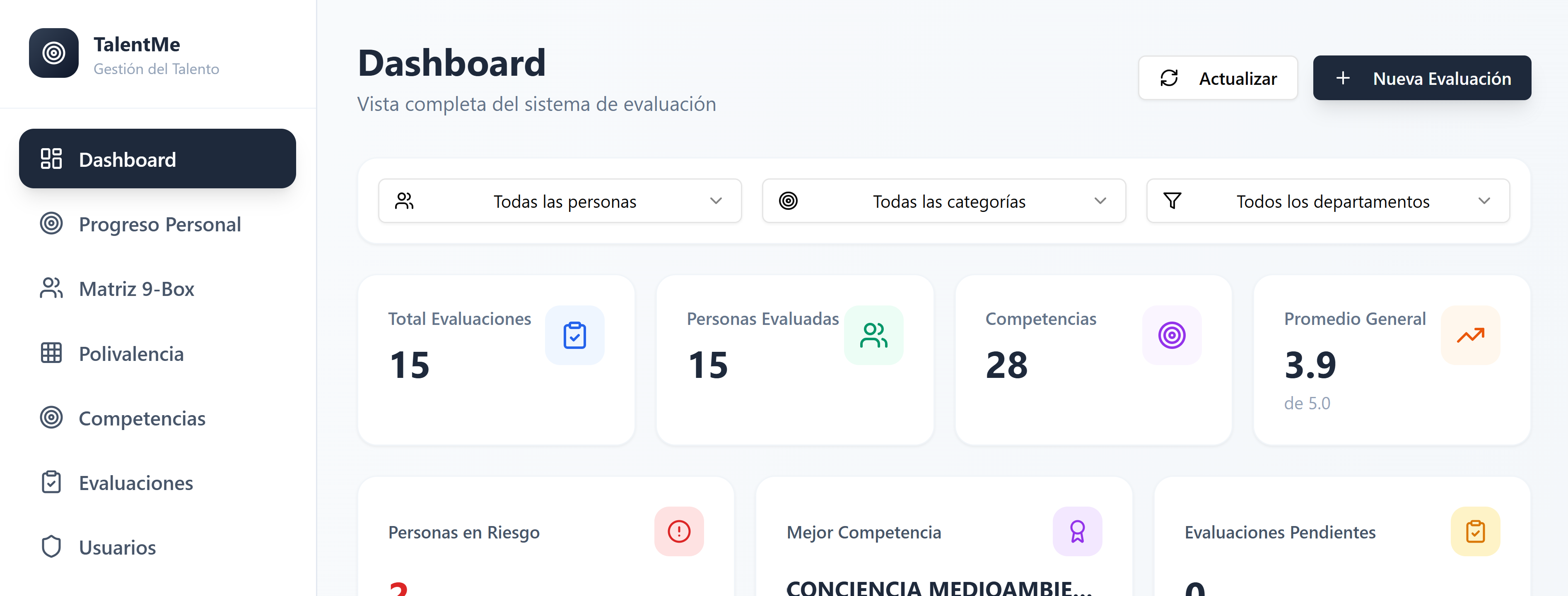 Plantilla TalentMe template preview