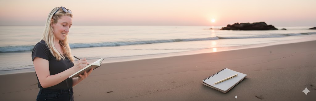 Beach writing
