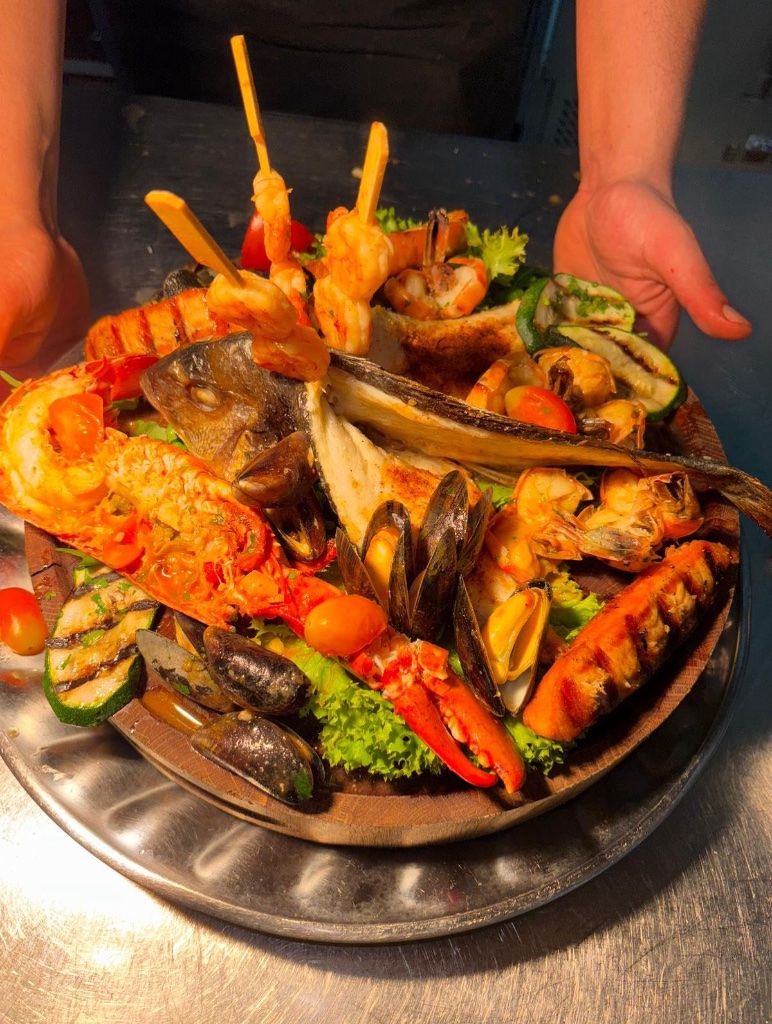 Seafood-Platte