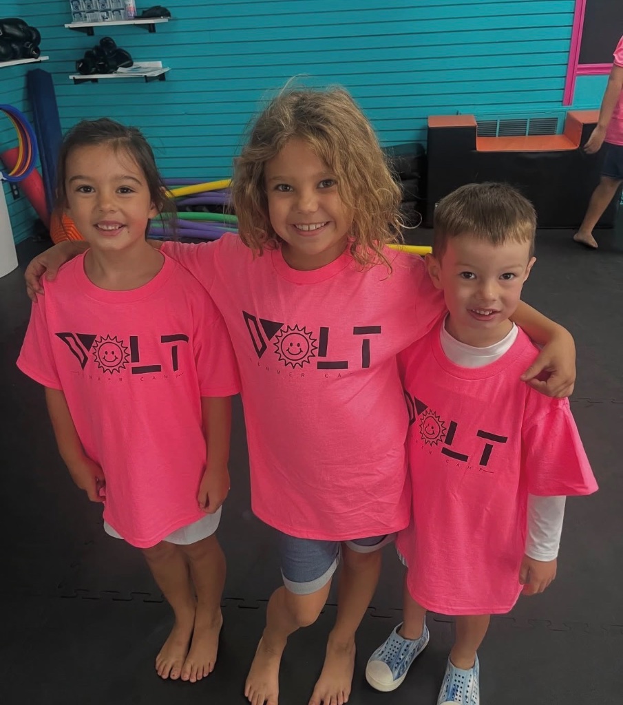 Camp friends in Volt shirts