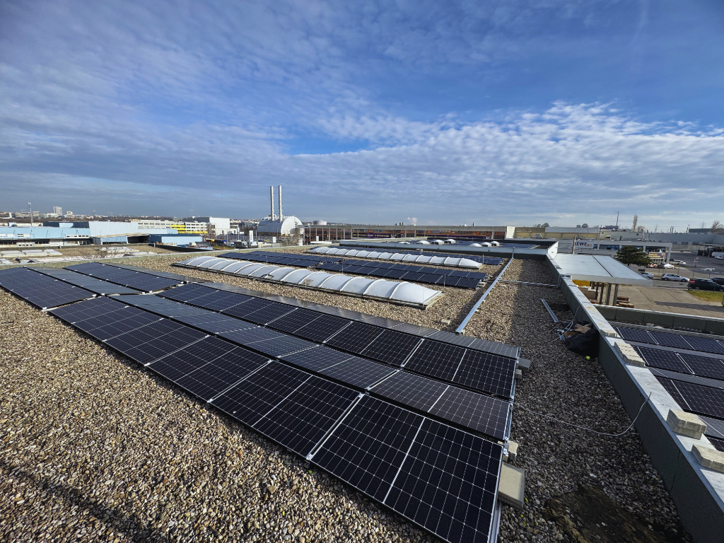 Solarsystem für Bürokomplex