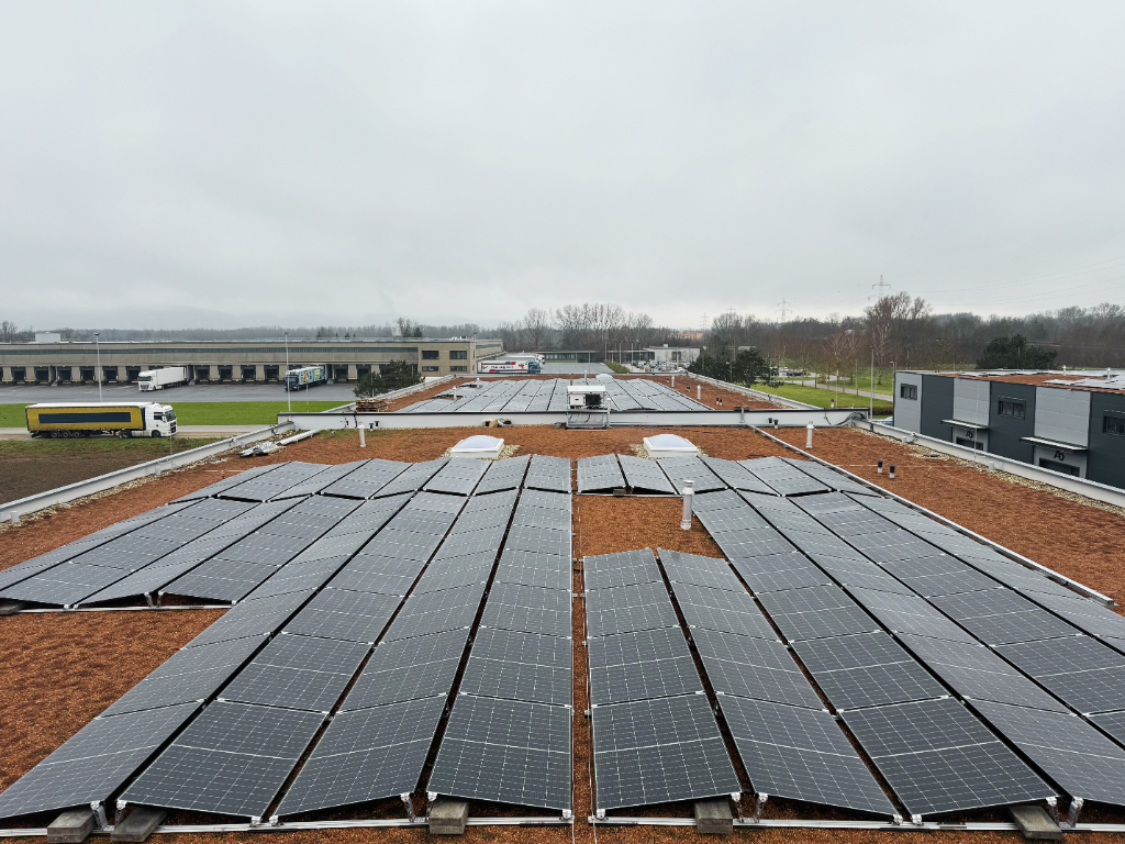 Solarsystem für Technologie-Hub