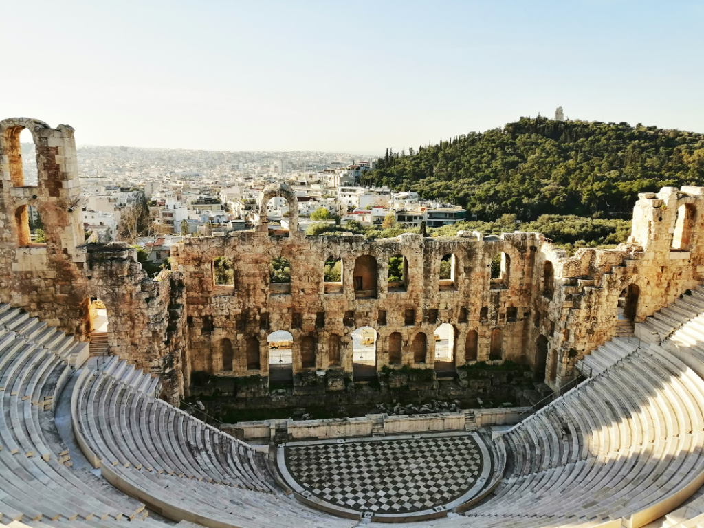 Odeon of Herodes Atticus ancient theater Athens Greece