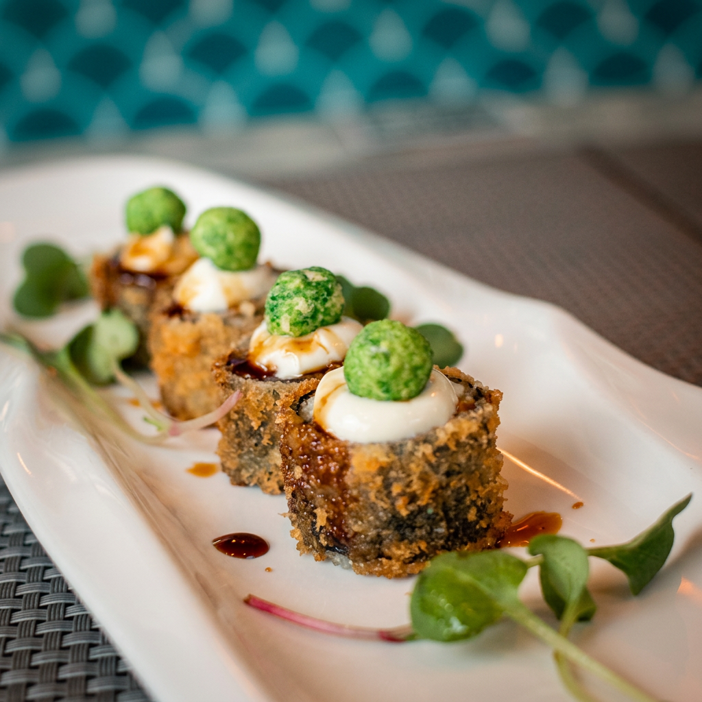 Hot Roll ervilha de wasabi