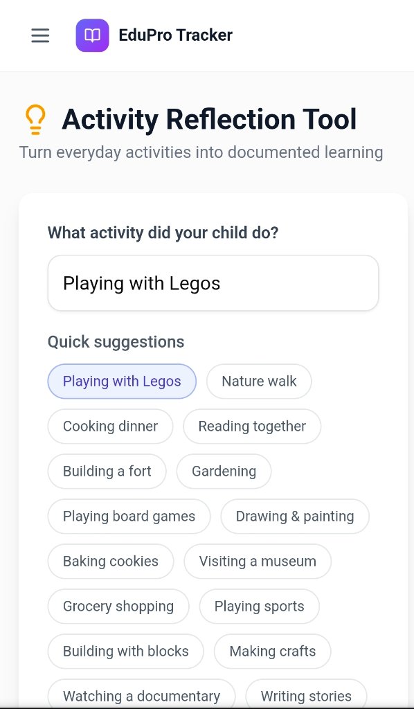 Activity Reflection Tool screenshot 1