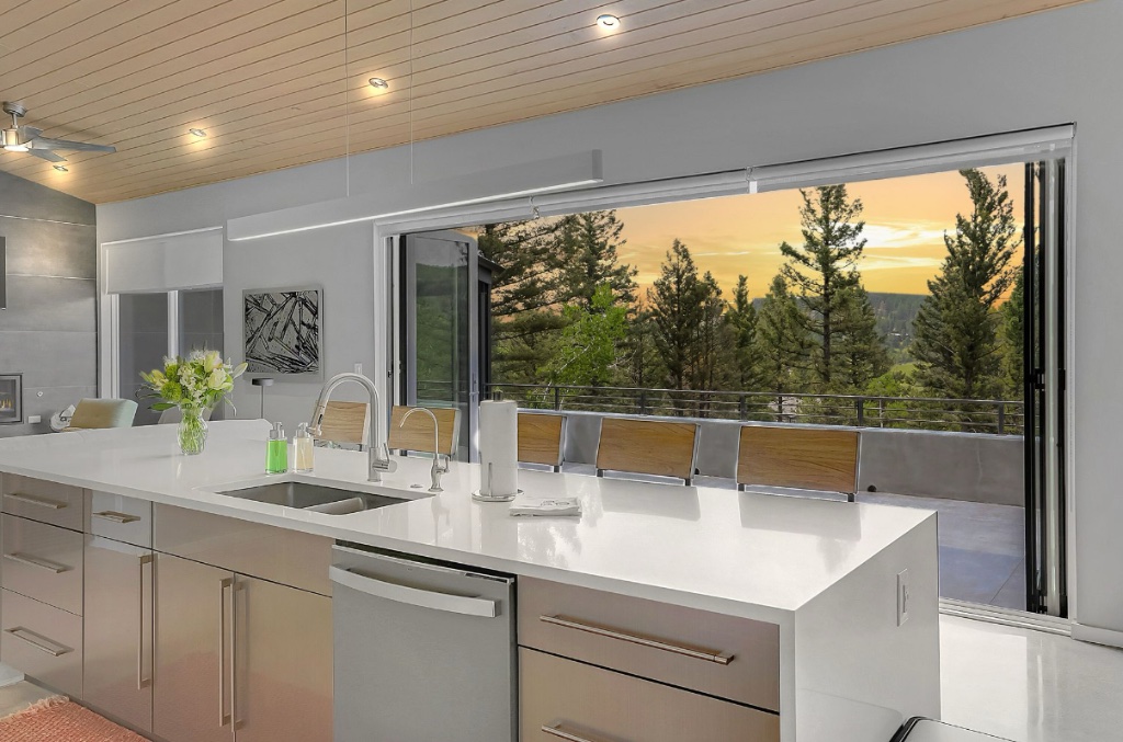 Luxury Kitchen with Mountain View