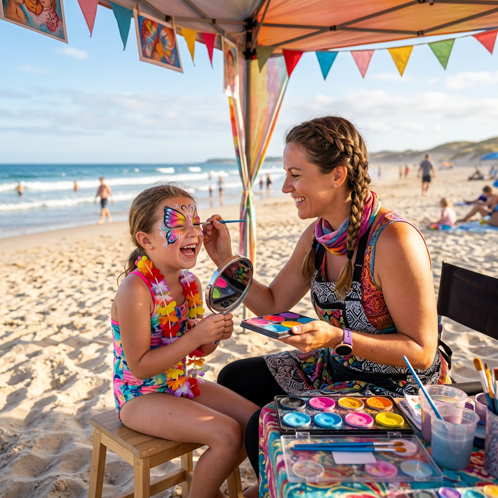 Arts on the Beach Face Painting