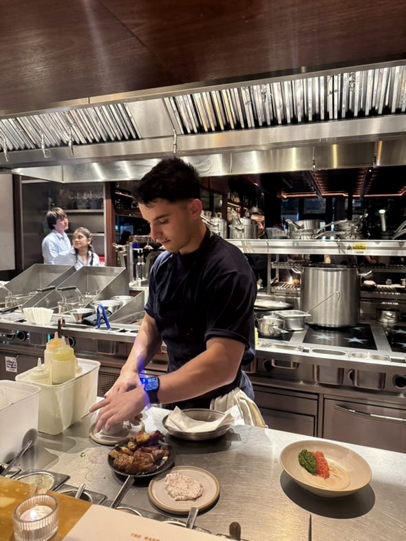 Chef Miles in professional kitchen